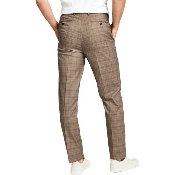 NEW Gianni Feraud Men’s 32x32 Skinny Cropped Suit Pants - Picture 2 of 8